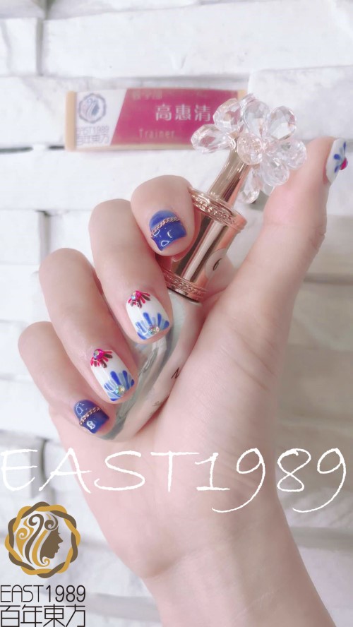  青花美甲怎么做？保定東方技工學(xué)校教你巧做美甲！